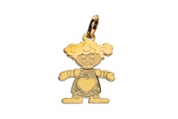 DIJE ORO 10K 1 NIÑA CRZN 06-10 AMA MEX.