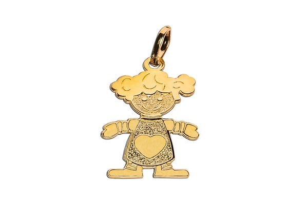 DIJE ORO 10K 1 NIÑA CRZN 06-10 AMA MEX.