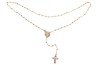 GARGANTILLA ORO 14K ROSARIO FLZ COMB MEX.