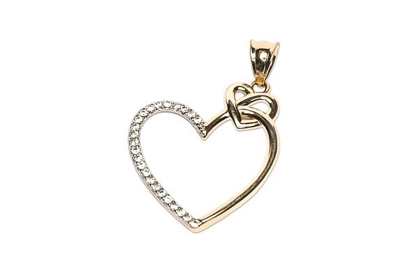 DIJE ORO 14K CRZNS C/P FLZ AMA MEX.