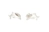 ARETES PLATA .925 DELFIN C/P VAC MEX.
