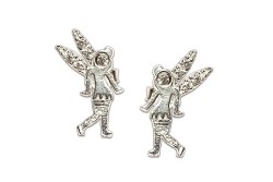ARETES PLATA .925 CAMPANITA C/P VAC MEX.