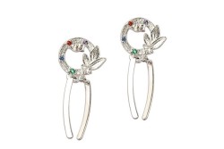 ARETES PLATA .925 ARO C/COLG C/P TUR MEX.