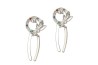 ARETES PLATA .925 ARO C/COLG C/P TUR MEX.