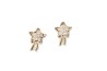 ARETES PLATA .925 ESTRELLA C/P VAC MEX.