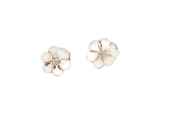 ARETES PLATA .925 FLOR C/P VAC MEX.