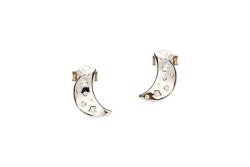 ARETES PLATA .925 LUNA C/EST VAC MEX.