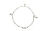 TOBILLERA PLATA .925 3 TORTUGAS AG1 MEX.
