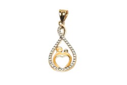 DIJE ORO 14K INFINITO C/P Y CZN 1.2 FLZ AMA MEX.