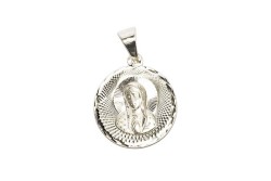 MEDALLA PLATA .925 V.GPE GDE RED DIAM ME MEX.