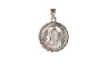 MEDALLA PLATA .925 V.GPE GDE RED DIAM ME MEX.