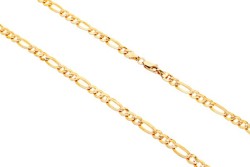 CADENA ORO 10K CARTIER 3X1 M.60 PAVE BAS 18.7 MEX.