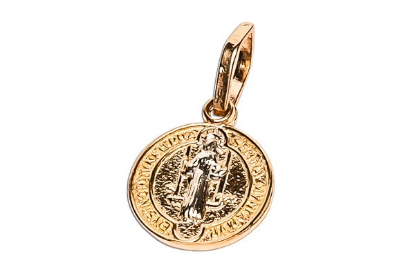MEDALLA ORO 10K S. BENITO MINI 11-10 COMB MEX.