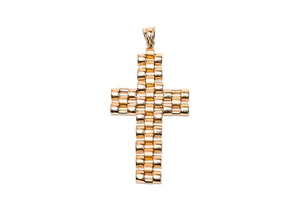DIJE ORO 10K CRUZ GDE MOVIBLE FLZ AMA MEX.