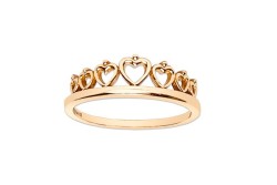 ANILLO ORO 10K CORONA CRZNS FLZ AMA MEX.