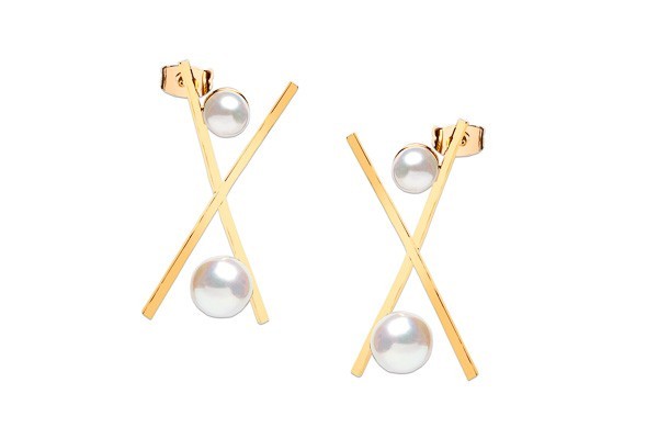 ARETES CHAPA DE ORO X C/PERLA GDE AP02 MEX.