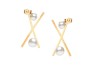ARETES CHAPA DE ORO X C/PERLA GDE AP02 MEX.
