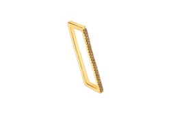 ARETES CHAPA DE ORO RECTANCULO C/P AP02 MEX.