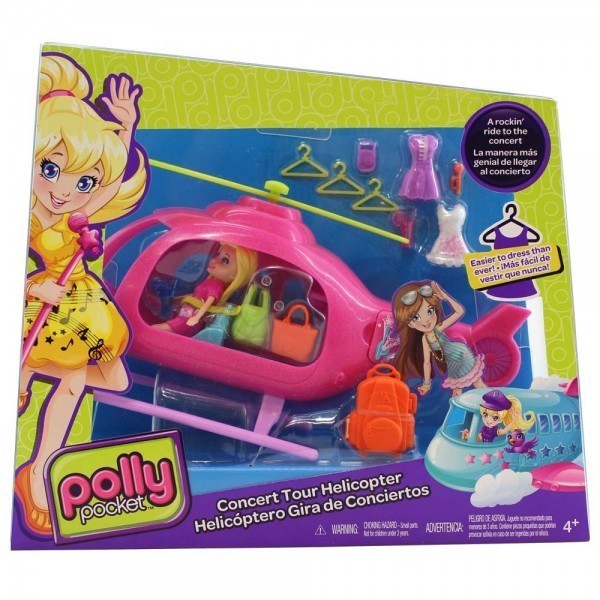 Polly Poocket Helicóptero Gira De Conciertos