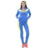 Pants Deportivo TSX Azul con Amarillo Para Dama