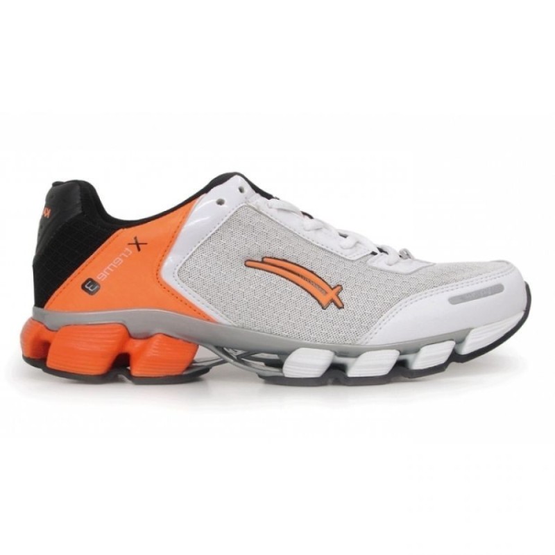 Tenis deportivo Karosso 6302- Blanco con Naranja