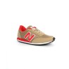 D - Tenis New Balance U410NBR -Beige con Rojo