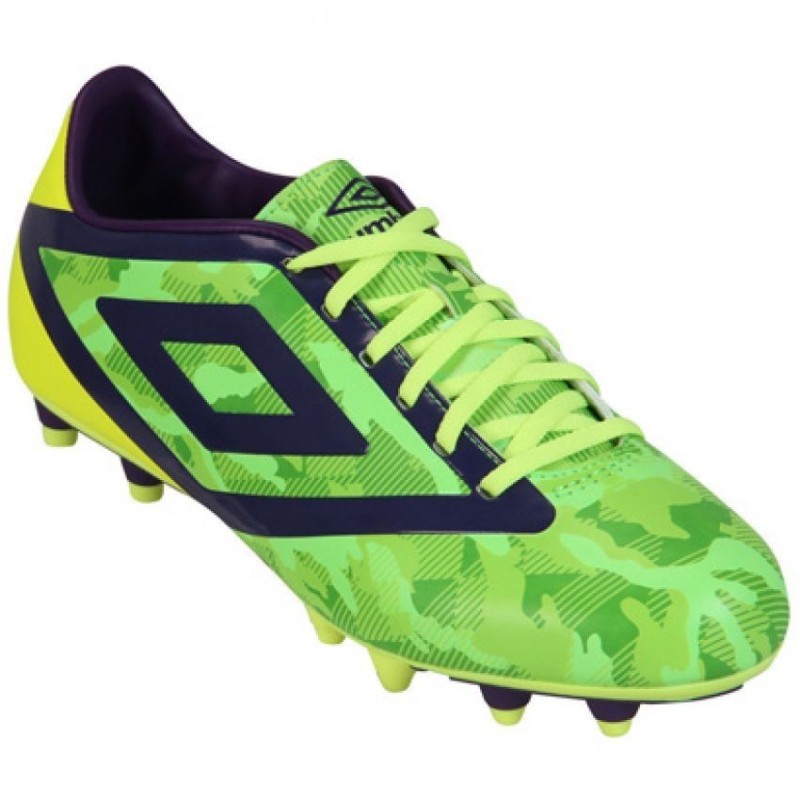 Tenis De Futbol Umbro Geo Flare Fg 30 - Verde+Morado