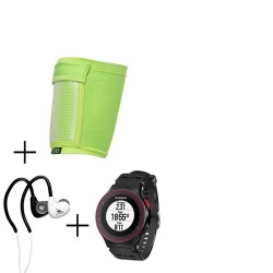 Reloj Deportivo Garmin Forerunner 225-Negro con Rojo + audifonos Wa...