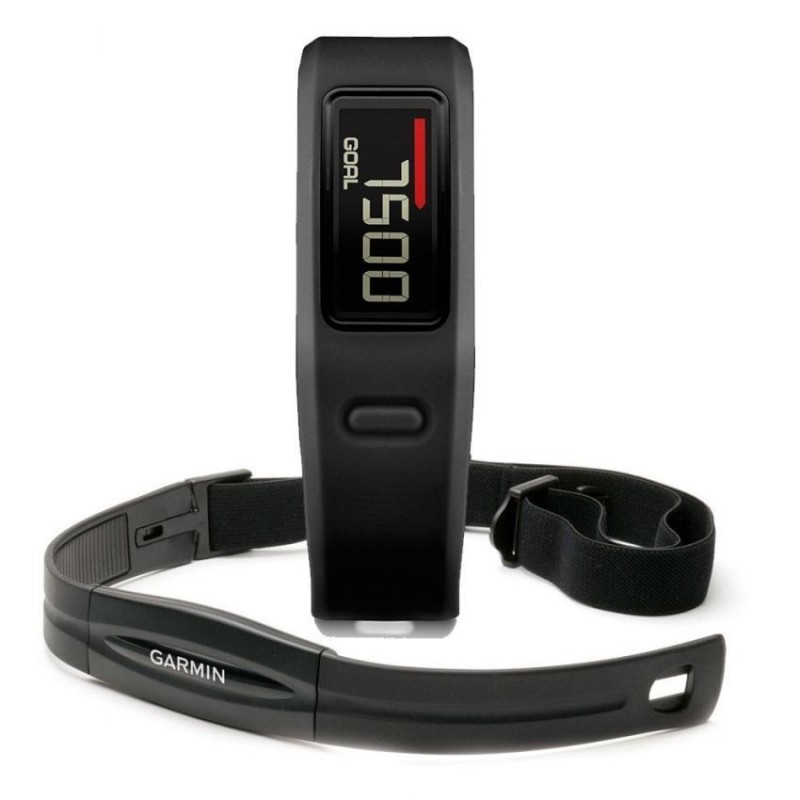 Medidor de Actividad VivoFit con Banda de Ritmo Cardíaco Garmin-Negro