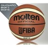 Balon Basquetbol Molten BGF6 Sintetica -Ladrillo con Crema