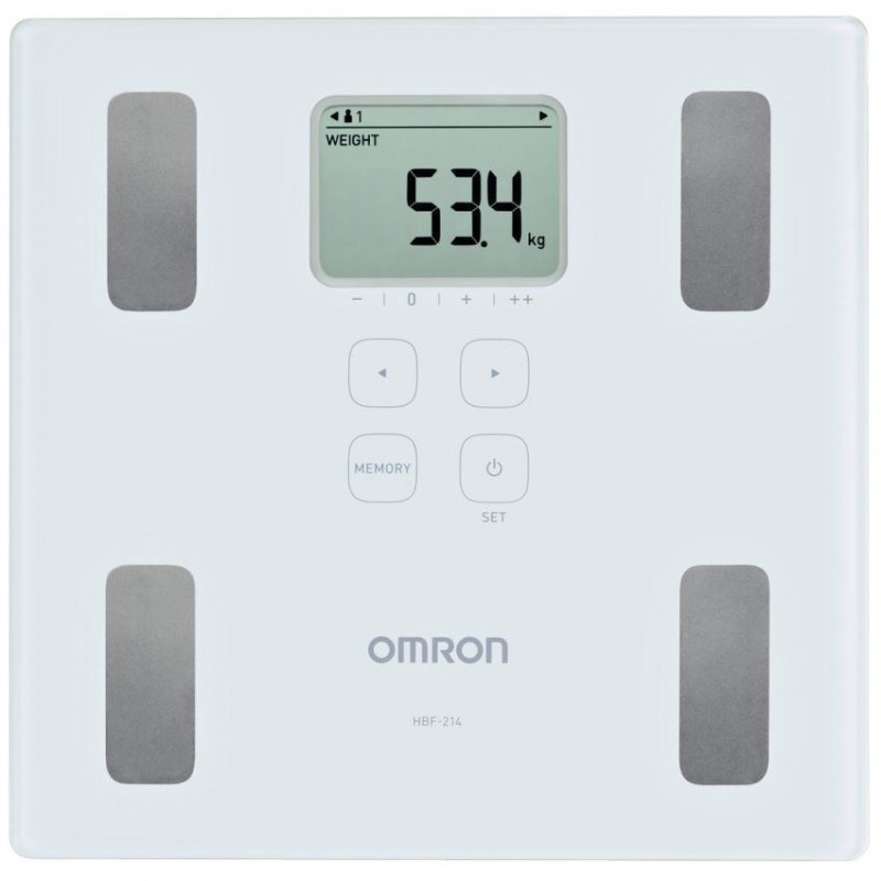 Báscula de Composición Corporal Omron HBF-214LA-Blanco