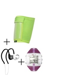 Reloj Monitor de Pulso Activo Fitness Polar FT4F-Rosa + audifonos W...