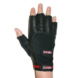 Guantes para Pesas en Piel de Res con Doble Broche