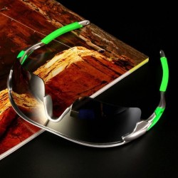Deporte al aire libre Ciclismo de bicicletas en las gafas de sol de...