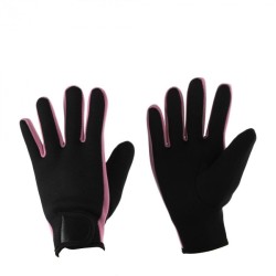 Par de Guantes para Buceo Natación Deporte Rosa + Negro Talla M-L 2...