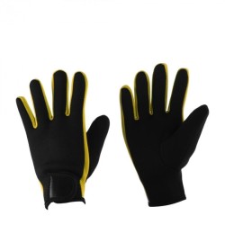 Par de Guantes para Buceo Natación Deporte Amarillo + Negro Talla M...