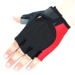 Guantes Ciclismo Corto Deportivo OASAP ES73414-Rojo