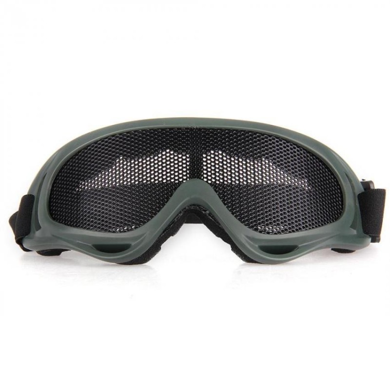 Gafas Protectoras Tacticas Rejilla Correa Ajustable Deporte Verde M...