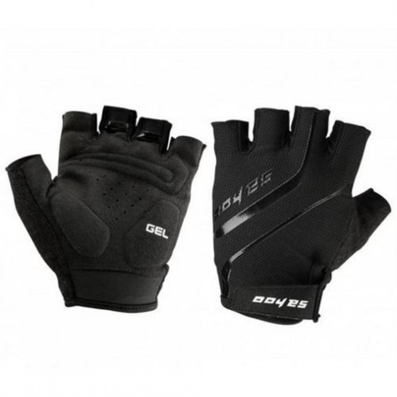 Guantes del dedo sahoo exterior Negro transpirable deporte de la bi...