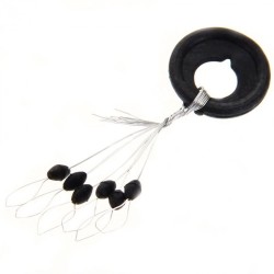 100Pcs Flotador Bobber Parada Medio Goma para Sedal Pesca Deporte N...