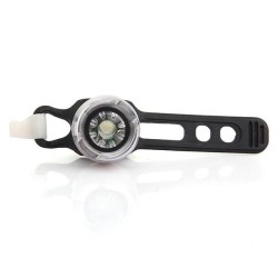 Luz Trasera Lámpara LED Impermeable Color Plata para Bicicleta Cicl...