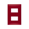 PLACA ROJO CARMESI DE 2 MODULO | Simon 25 | CODIGO 25612-57