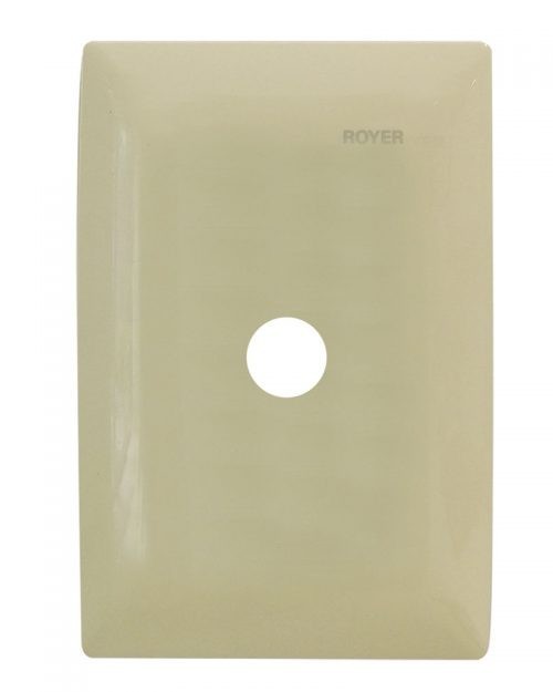 PLACA SALIDA DE CABLES MARFIL | ROYER 100