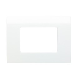PLACA STATUS 3 MODULOS BLANCO ALPINO STATUS
