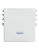 TECLA CON VISOR 2 MOD BLANCO S26 | Simon 26 | CODIGO 2600112-030