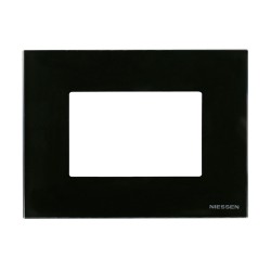 PLACA ZENIT 3 MODULOS CRISTAL NEGRO ZENIT