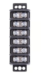 Tablilla terminal 6 Cto. 30A 600V p/cable de 22 a 10 AWG