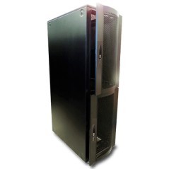Gabinete de 42ur Unidades de Rack 609x1050x1981mm Cap.1000kgs 2 Niveles 20Ur cada uno puerta ventilada Gabinete de piso