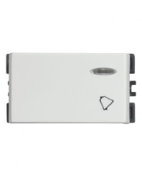 PULSADOR UNIPOLAR CAMPANA CON LUZ PILOTO (NO INCLUYE EL LED) SIMON | Simon 25 | CODIGO 25160-30
