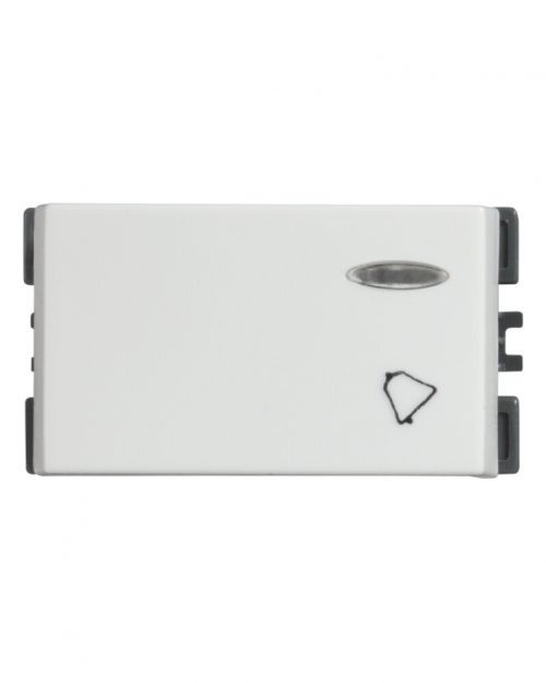 PULSADOR UNIPOLAR CAMPANA CON LUZ PILOTO (NO INCLUYE EL LED) SIMON | Simon 25 | CODIGO 25160-30